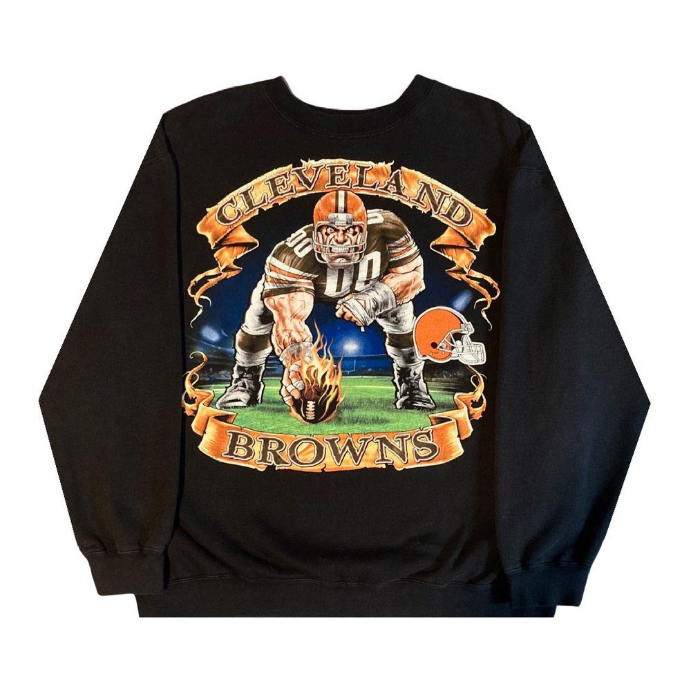 Vintage 90s Cleveland Browns NFL Tag Crewneck Sweatshirt